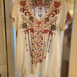 Johnny Was Large top. EUC